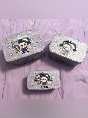 Labubu 3pc Makeup Case
